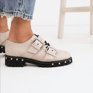 ASOS Medium chunky studded flats NWOT